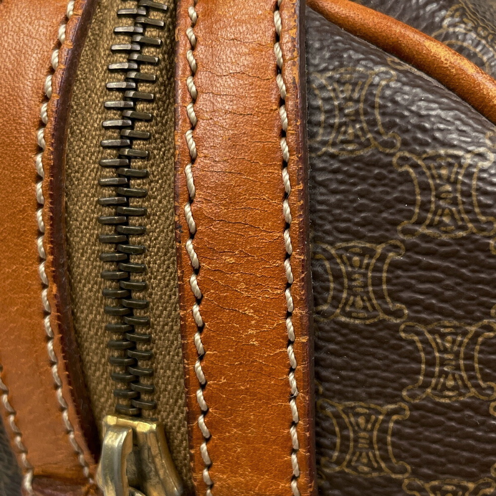 Celine Macadam Handbag Boston Canvas Brown - Picture 4 of 6